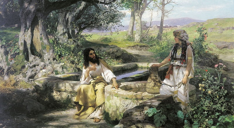 Jesús con la Samaritana